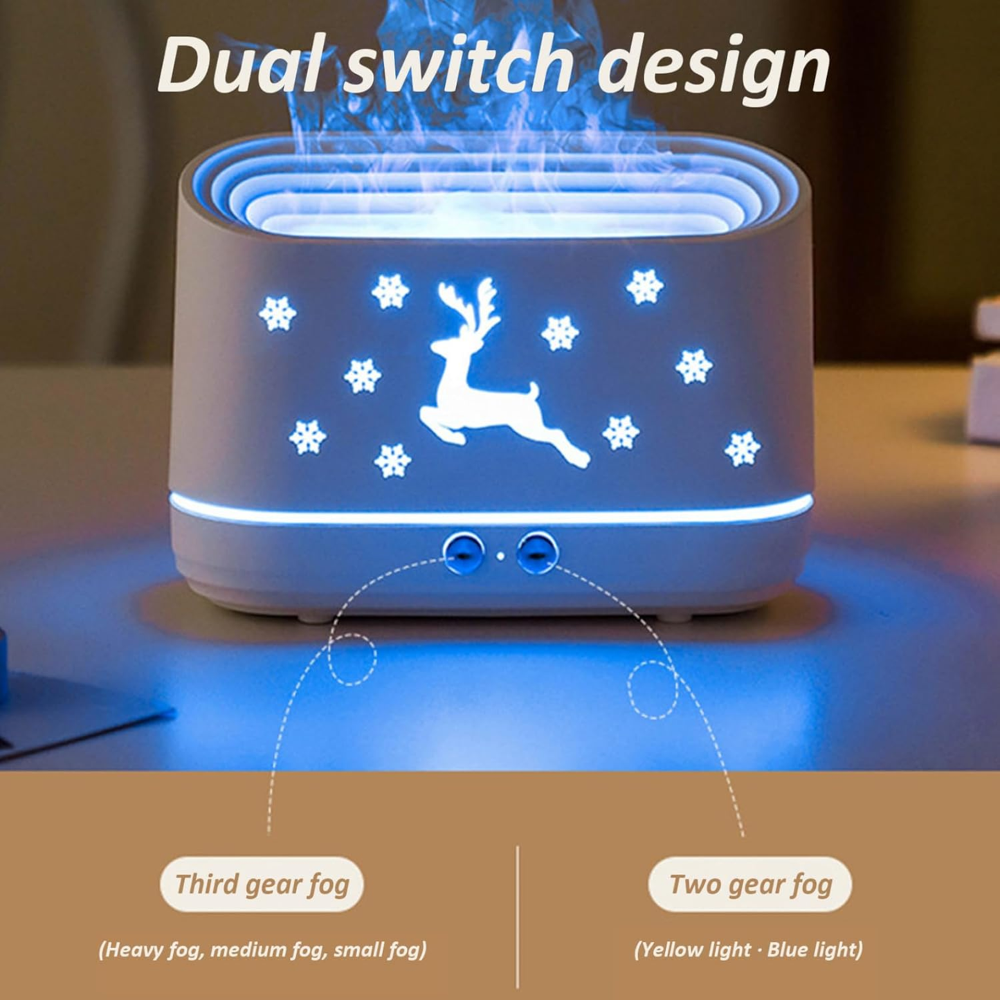 Elk Flame Humidifier Diffuser
